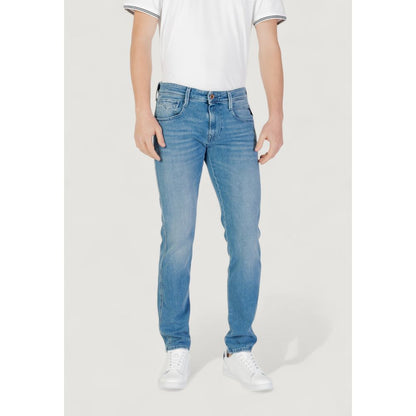 Replay Blue Cotton Skinny Jean - The Gentlemen's Vault