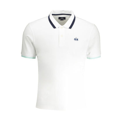 La Martina White Cotton Polo Shirt - The Gentlemen's Vault