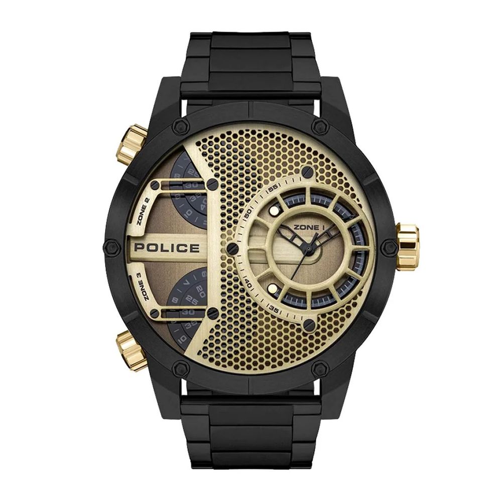 Police Black Stainless Steel Dress Watch - The Gentlemen's Vault