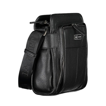 La Martina Black Polyethylene Shoulder Bag - The Gentlemen's Vault