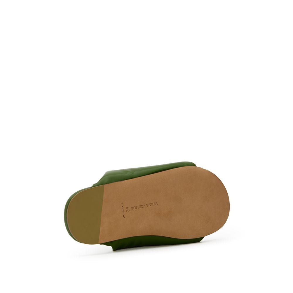 Bottega Veneta Green Leather Slipper - The Gentlemen's Vault