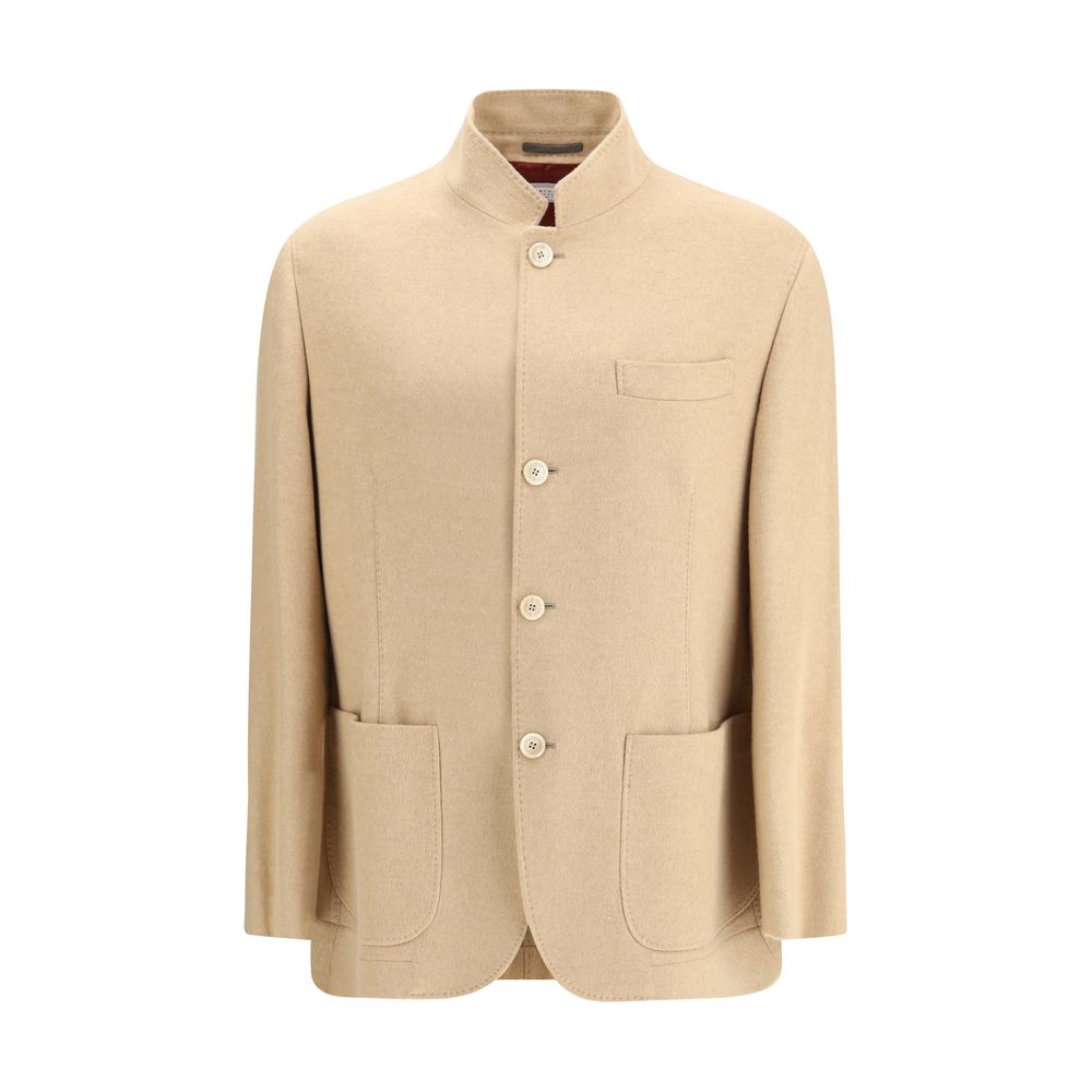 Brunello Cucinelli Beige Cashmere Coat - The Gentlemen's Vault