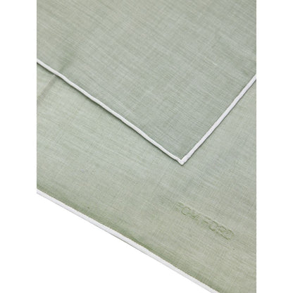 Tom Ford Green Cotton Pocket Square - The Gentlemen's Vault