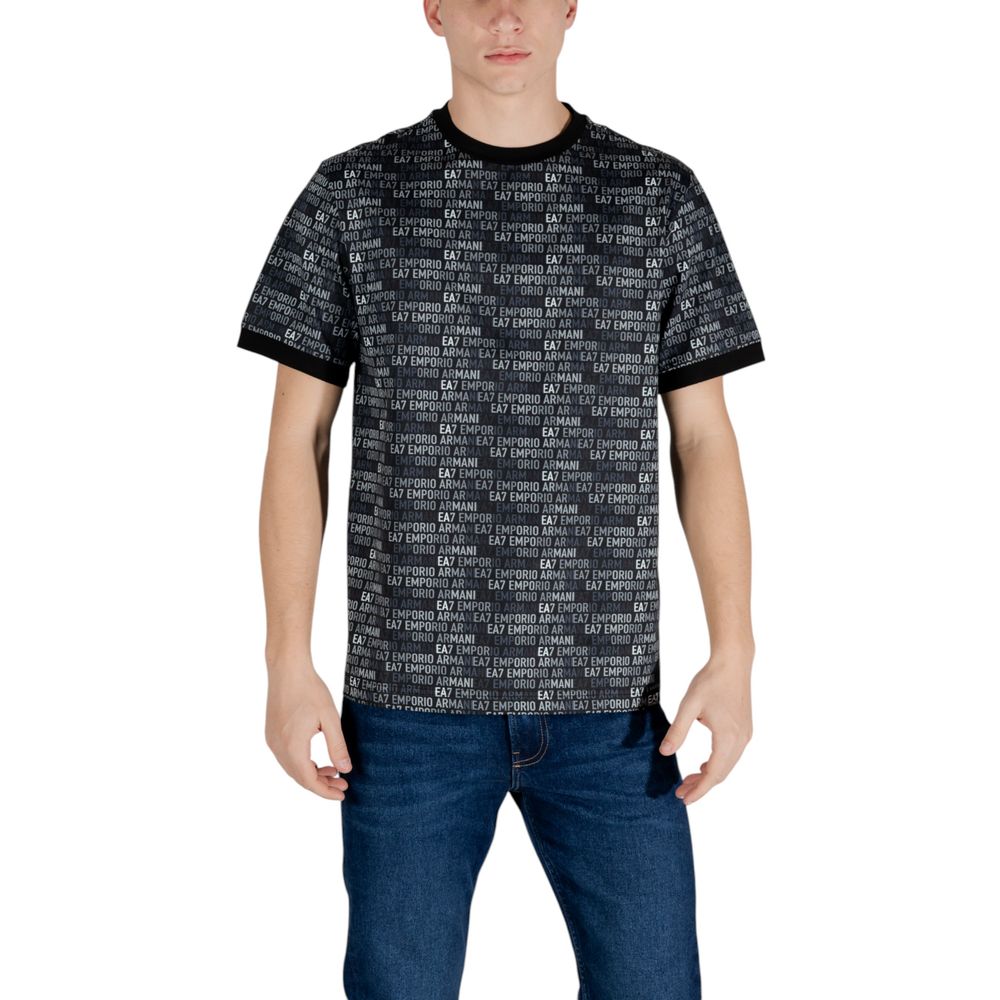 EA7 Emporio Armani Black Cotton T-Shirt - The Gentlemen's Vault