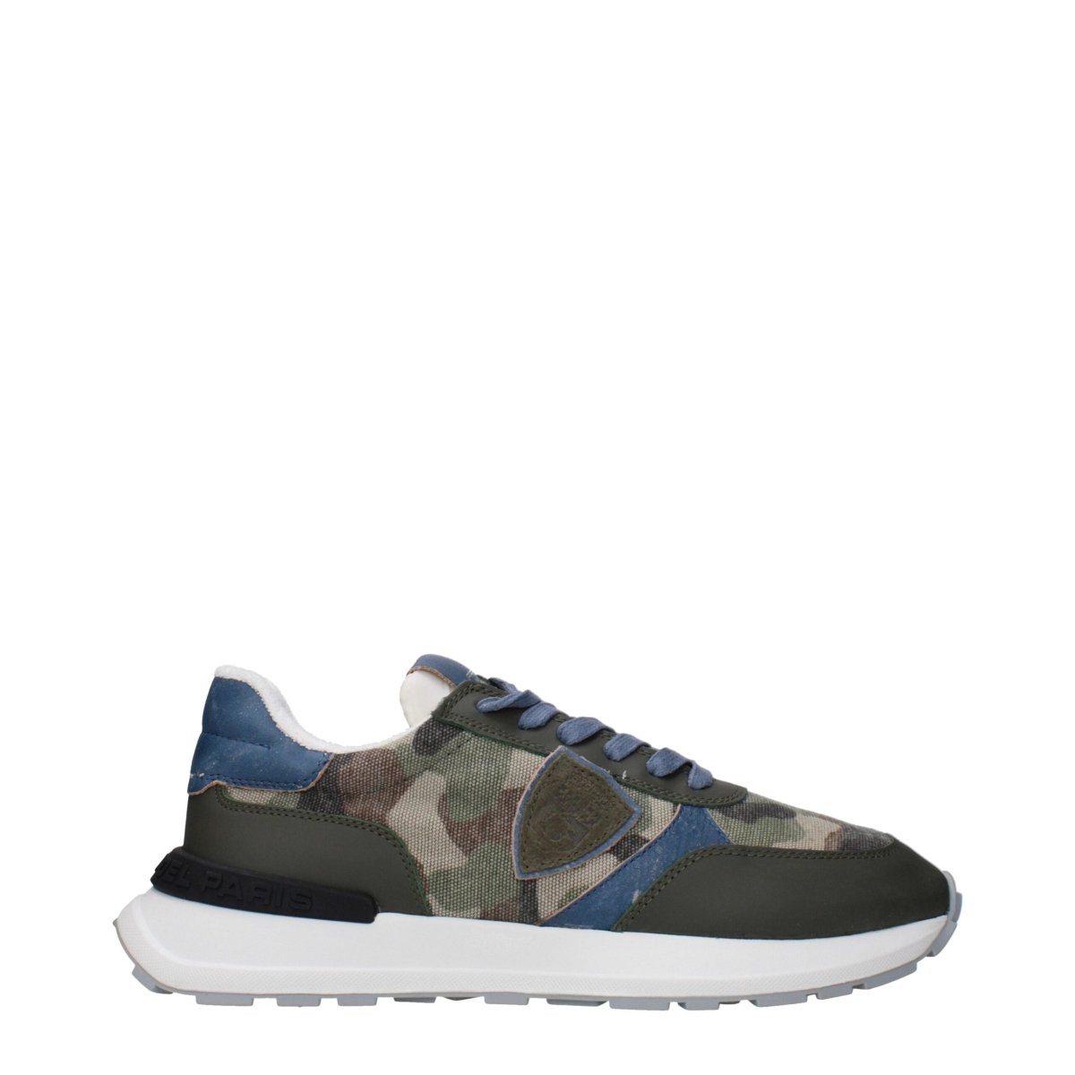 Philippe Model Green Fabric Athletic Sneakers - The Gentlemen's Vault