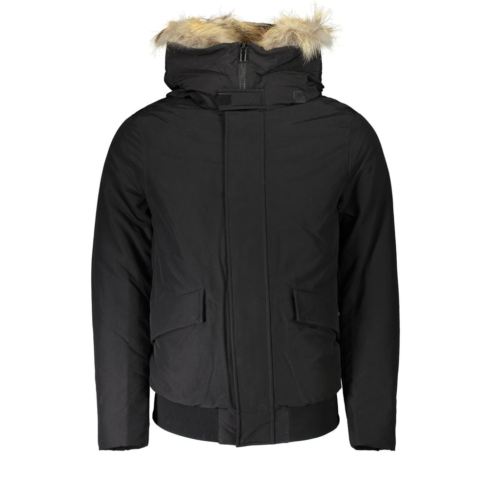 Woolrich Black Cotton Jacket - The Gentlemen's Vault