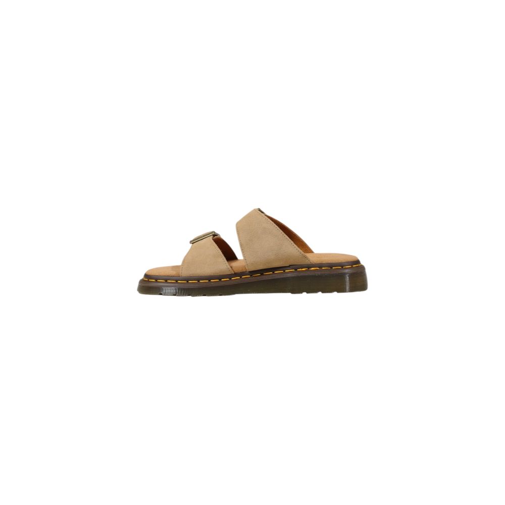Dr. Martens Beige Leather Flat Sandals - The Gentlemen's Vault