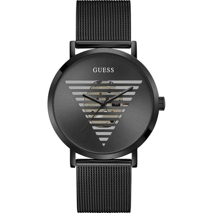Guess Black Stainless Steel Dress Watch - The Gentlemen's Vault