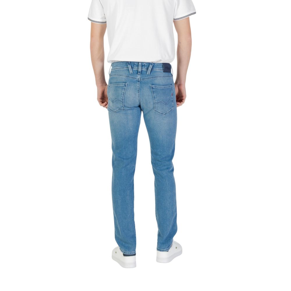 Replay Blue Cotton Skinny Jean - The Gentlemen's Vault
