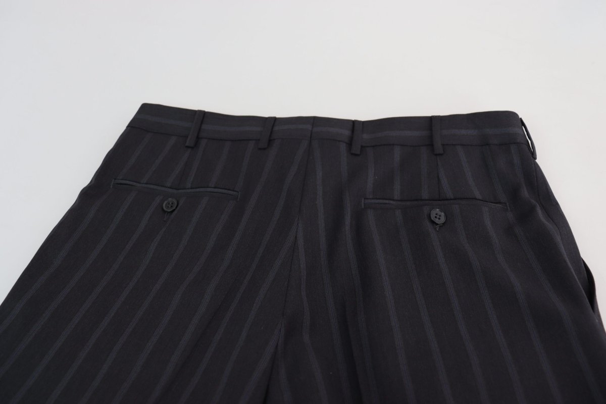Dolce & Gabbana Gray Wool Blend Formal Trousers Pants - The Gentlemen's Vault