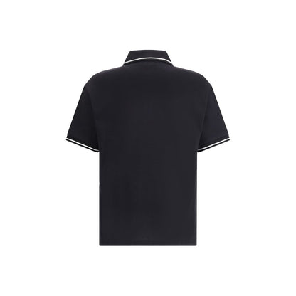 Amiri Black Cotton Polo T-Shirt - The Gentlemen's Vault