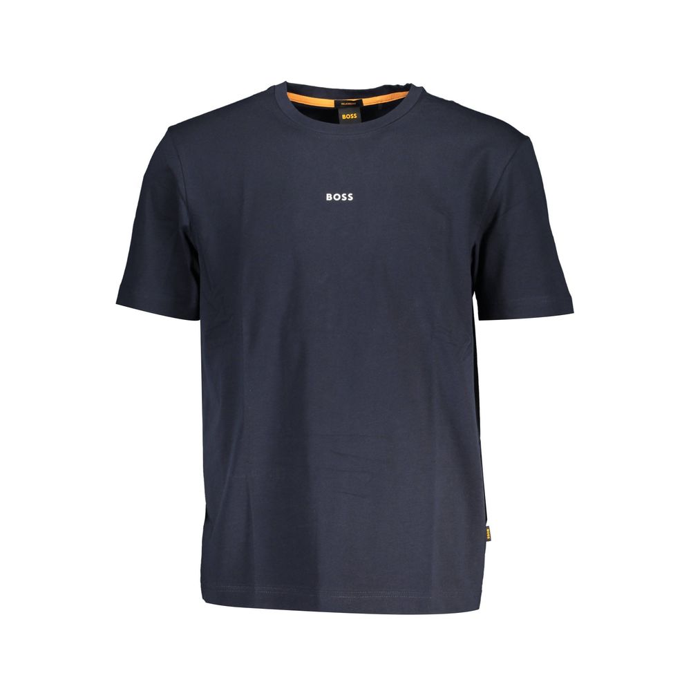 Hugo Boss Blue Cotton T-Shirt - The Gentlemen's Vault