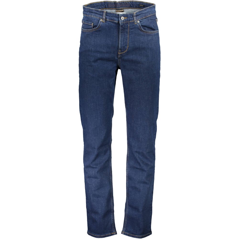 Napapijri Blue Cotton Jeans & Pant - The Gentlemen's Vault