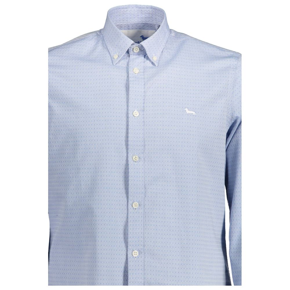 Harmont & Blaine Blue Cotton Shirt - The Gentlemen's Vault