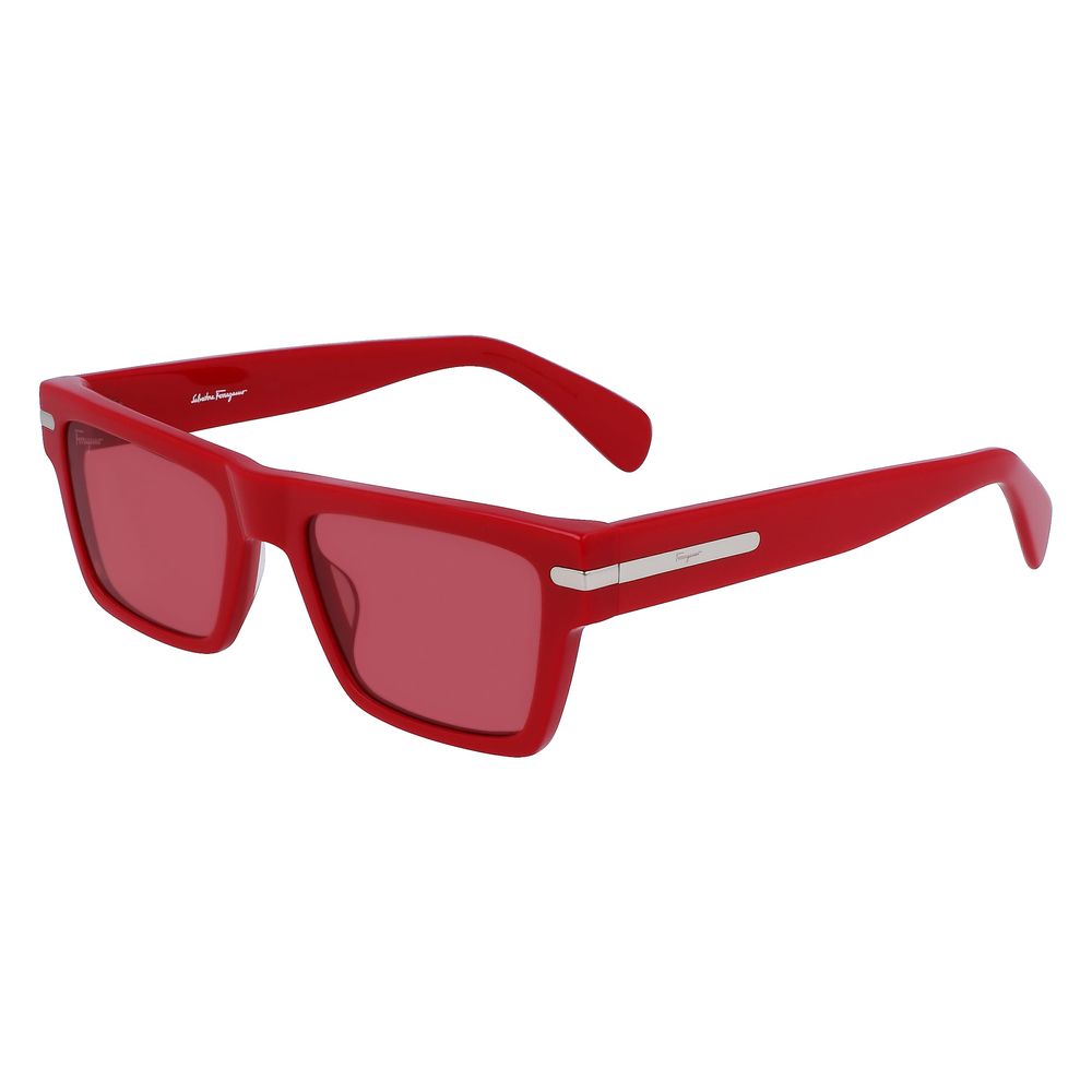 Ferragamo Red Acetate Sunglasses - The Gentlemen's Vault