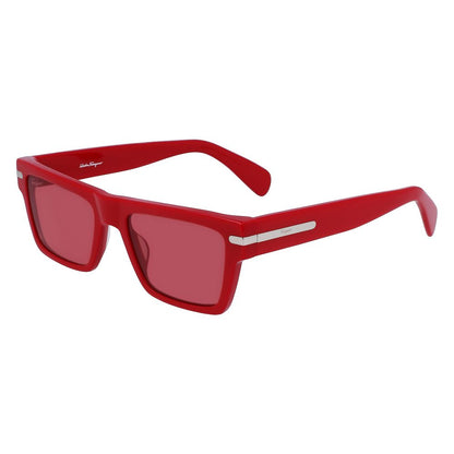 Ferragamo Red Acetate Sunglasses - The Gentlemen's Vault