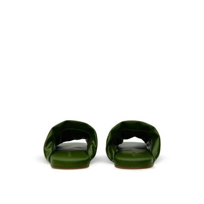 Bottega Veneta Green Leather Slipper - The Gentlemen's Vault