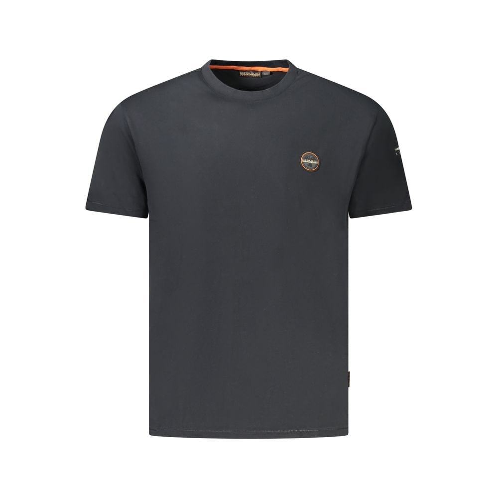Napapijri Black Cotton Men T-Shirt - The Gentlemen's Vault