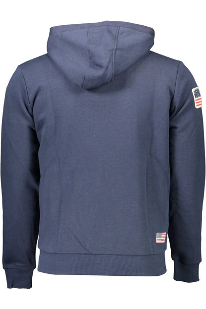 U.S. POLO ASSN. Blue Cotton Men Sweater - The Gentlemen's Vault