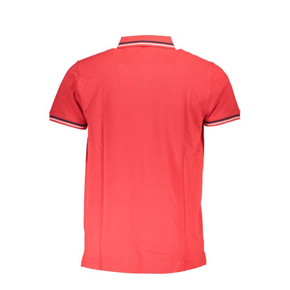Cavalli Class Red Cotton Men Polo Shirt - The Gentlemen's Vault
