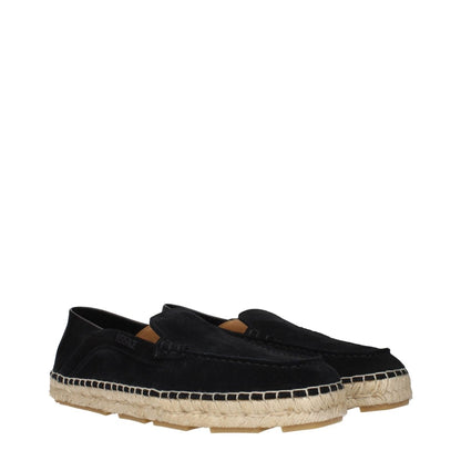 Versace Black Leather Espadrilles - The Gentlemen's Vault