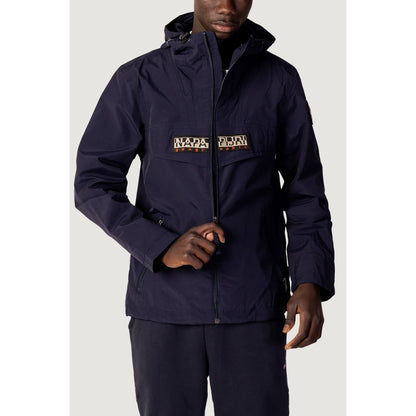 Napapijri Blue Polyester Jackets & Coat - The Gentlemen's Vault