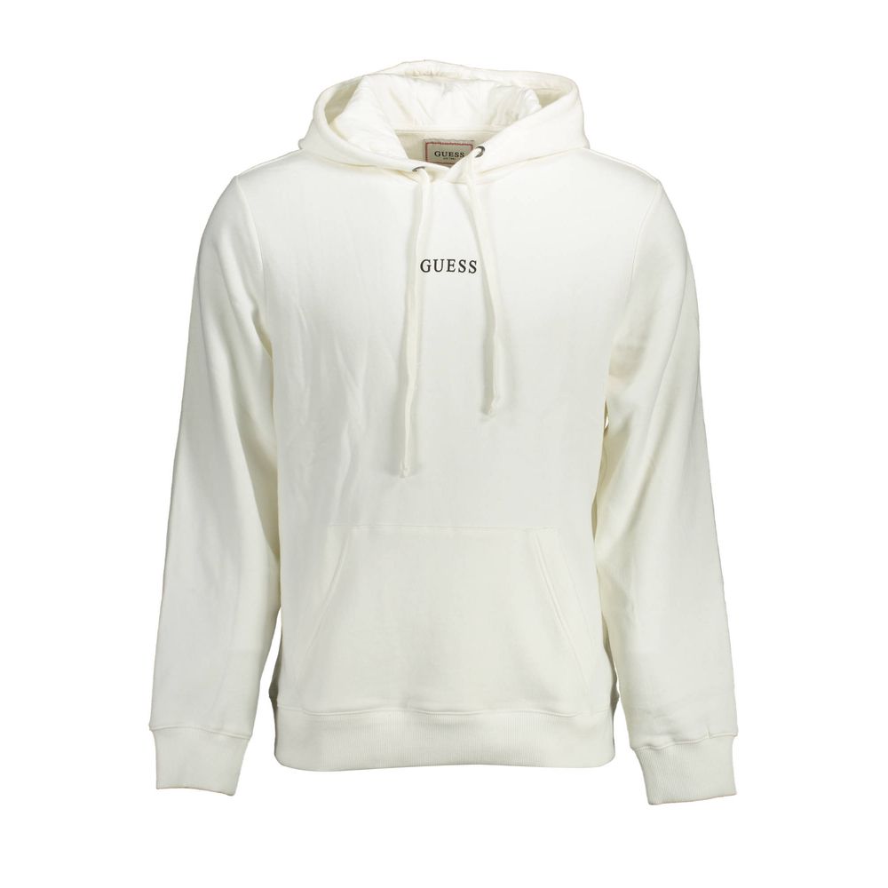 Guess Jeans White Cotton Men Sweater - The Gentlemen's Vault