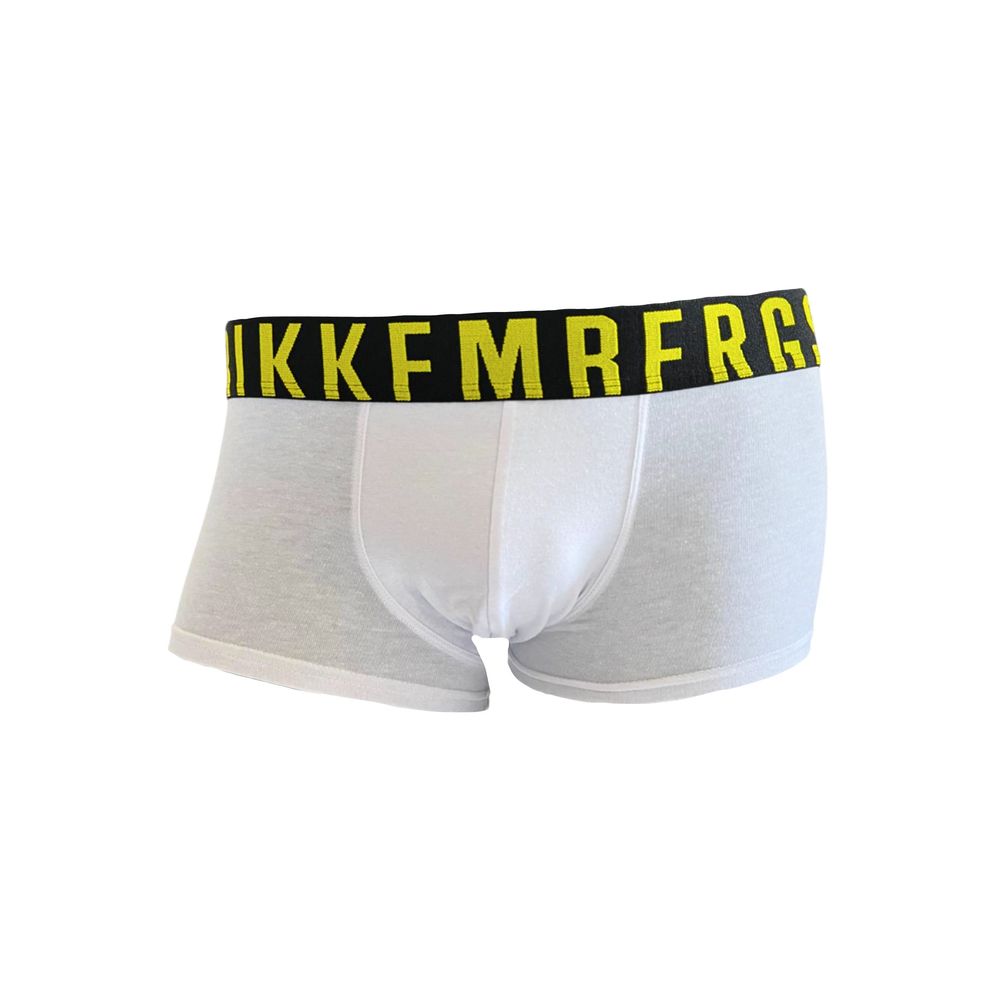 Bikkembergs White Cotton Men Boxer - The Gentlemen's Vault