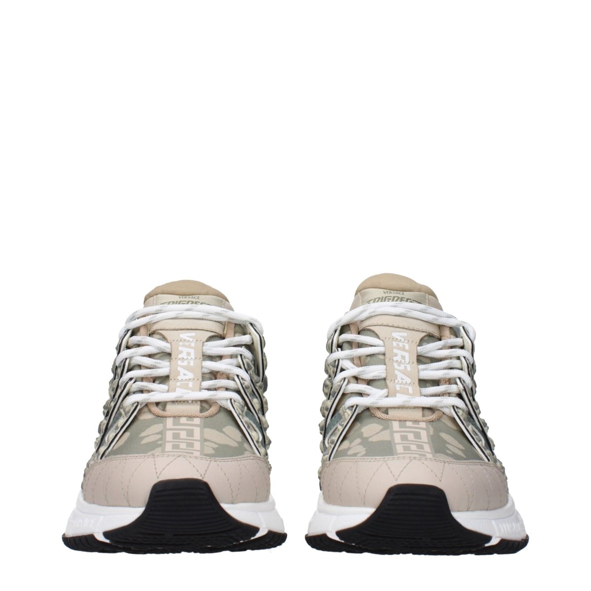 Versace Green Fabric Low Tops - The Gentlemen's Vault