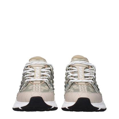 Versace Green Fabric Low Tops - The Gentlemen's Vault