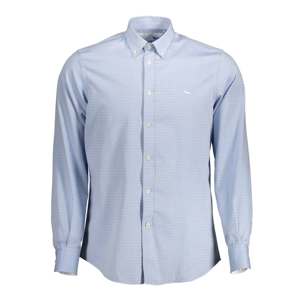 Harmont & Blaine Blue Cotton Shirt - The Gentlemen's Vault