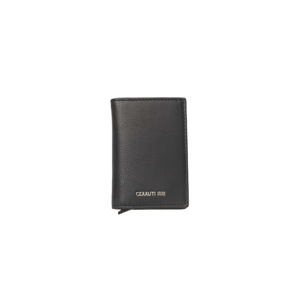 Cerruti 1881 Black Calfskin Men Wallet - The Gentlemen's Vault