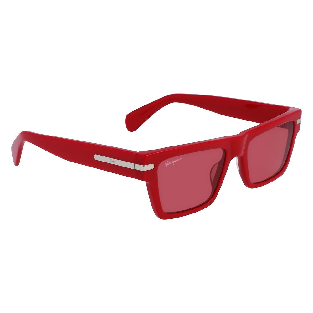 Ferragamo Red Acetate Sunglasses - The Gentlemen's Vault