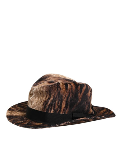 Dolce & Gabbana Multicolor Cotton Blend Fedora Capello Men Hat - The Gentlemen's Vault