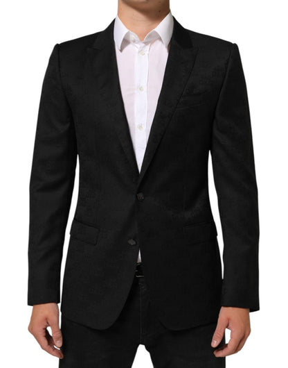 Dolce & Gabbana Black MARTINI 2 Buttons Suit Jacket Blazer - The Gentlemen's Vault