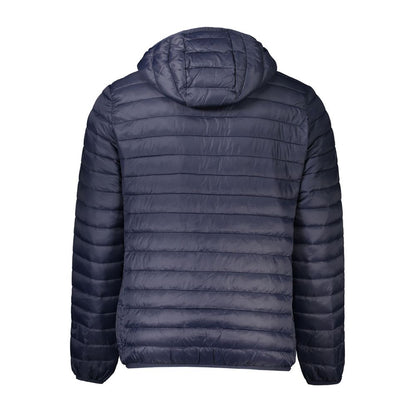 Cavalli Class Blue Polyamide Men Jacket - The Gentlemen's Vault