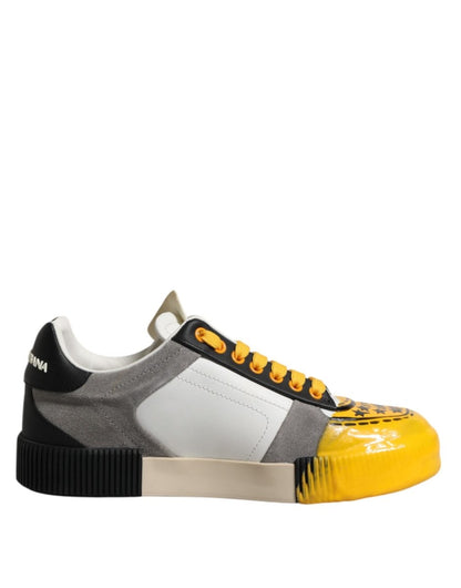 Dolce & Gabbana Multicolor MIAMI Low Top Sneakers Shoes - The Gentlemen's Vault