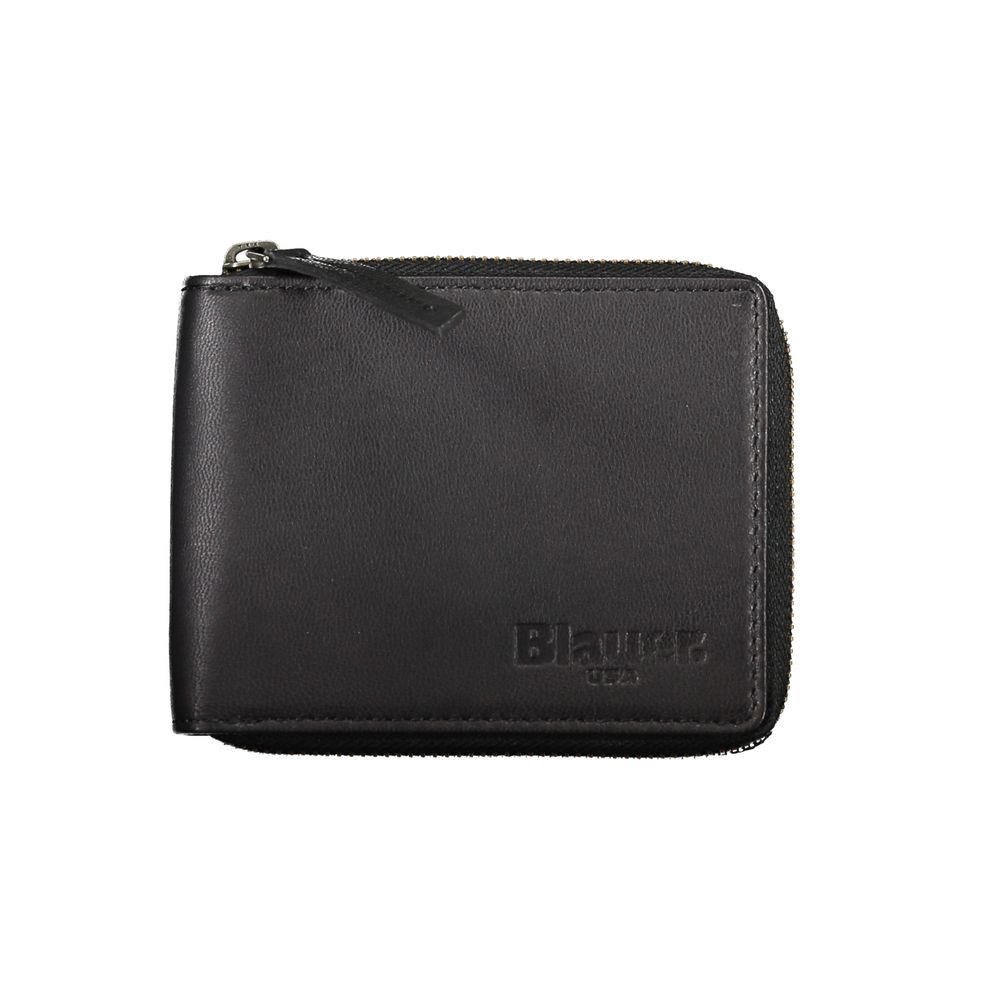 Blauer Black Leather Wallet - The Gentlemen's Vault
