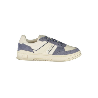 Tommy Hilfiger White Leather Men Sneaker - The Gentlemen's Vault