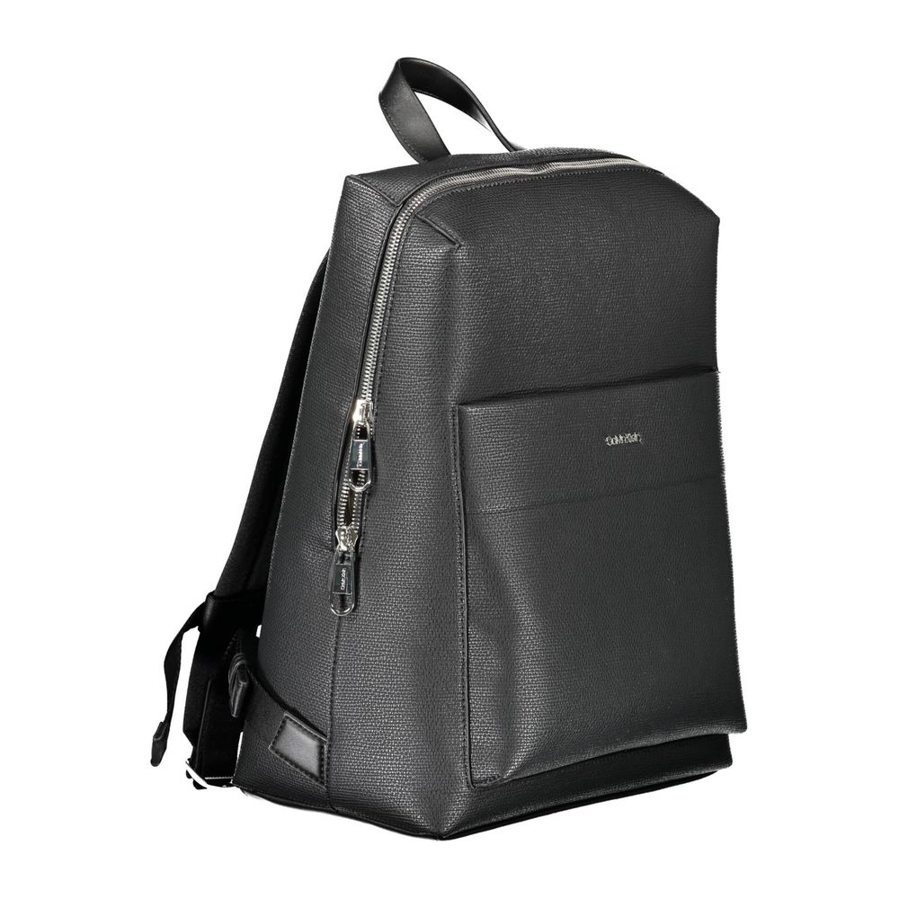 Calvin Klein Black Polyester Men Backpack - The Gentlemen's Vault