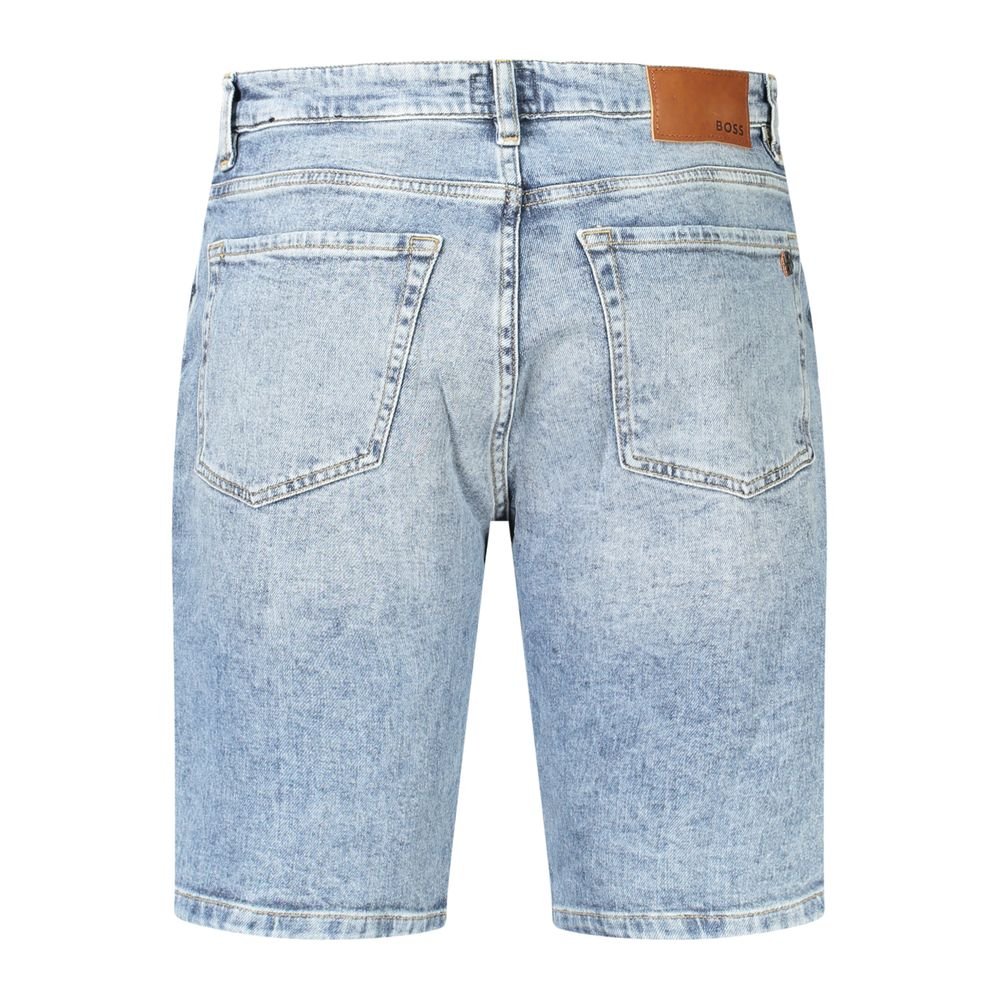 Hugo Boss Blue Cotton Short - The Gentlemen's Vault