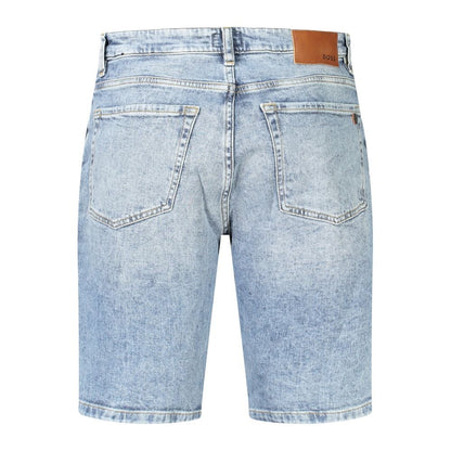 Hugo Boss Blue Cotton Short - The Gentlemen's Vault