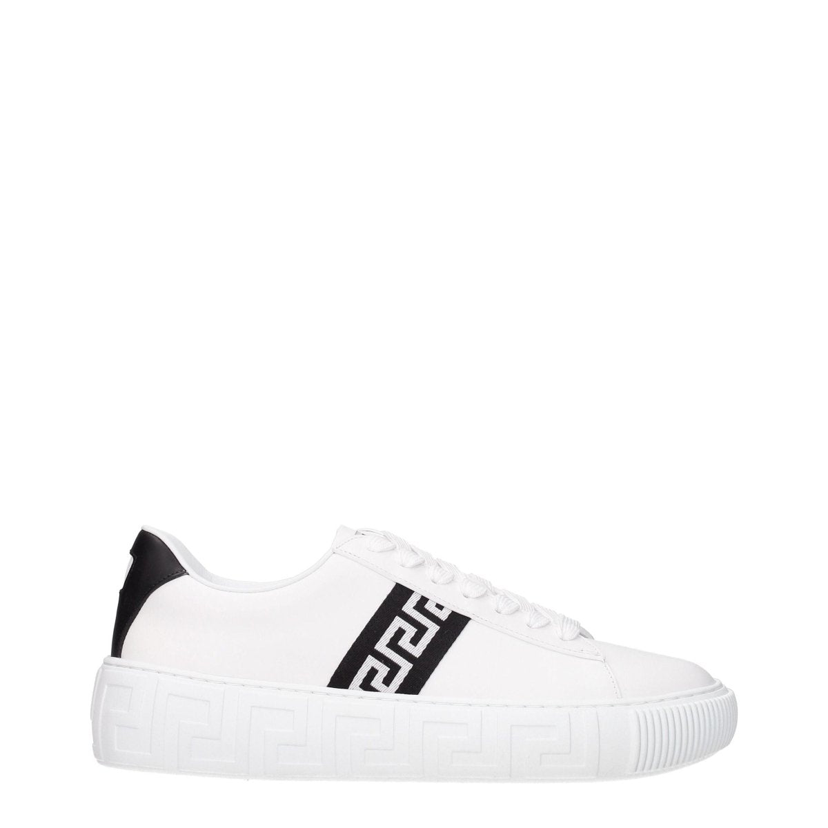 Versace White Leather Sneakers - The Gentlemen's Vault