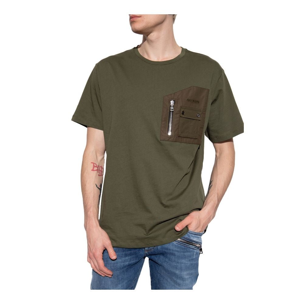 Balmain Green Cotton T-Shirt - The Gentlemen's Vault