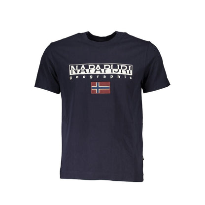 Napapijri Blue Cotton T-Shirt - The Gentlemen's Vault