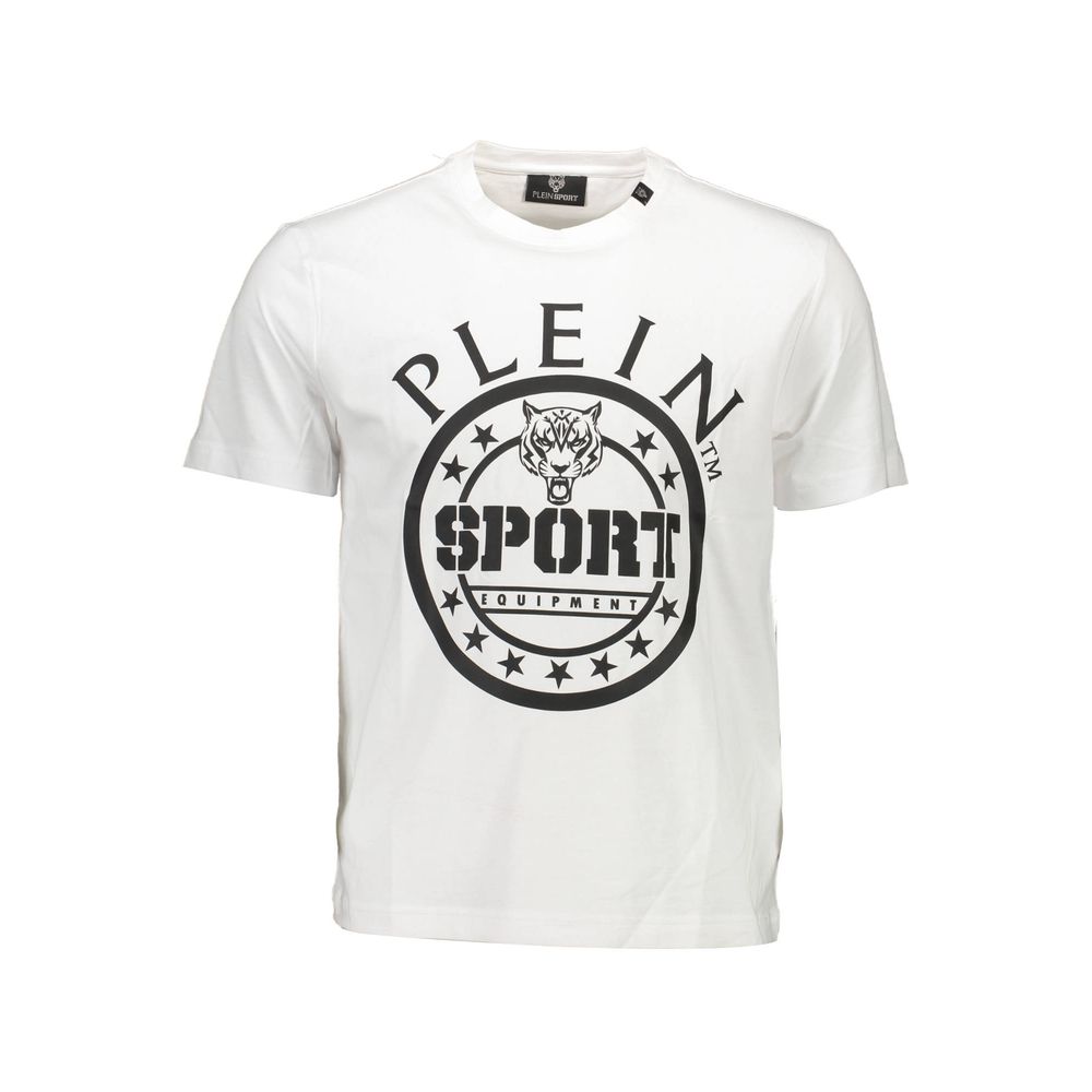 Plein Sport White Cotton T-Shirt - The Gentlemen's Vault