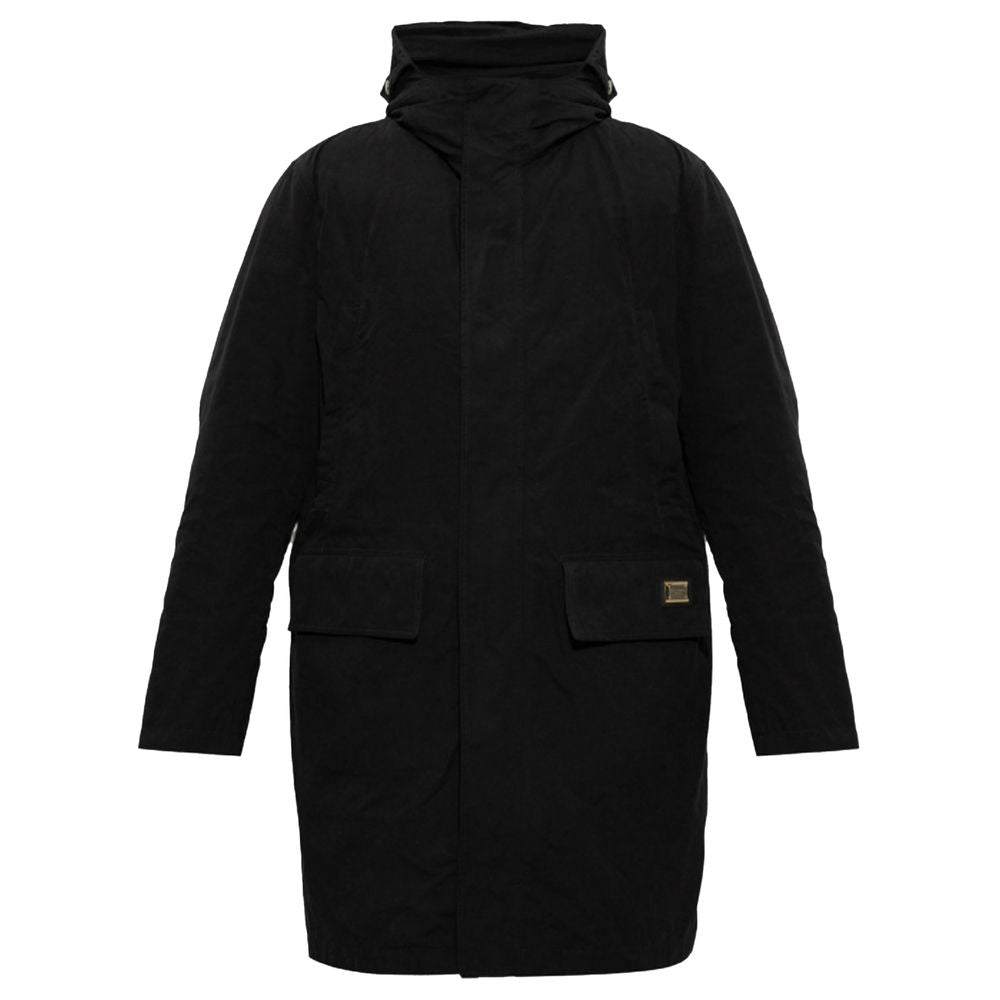 Dolce & Gabbana Black Cotton Jackets & Coat - The Gentlemen's Vault