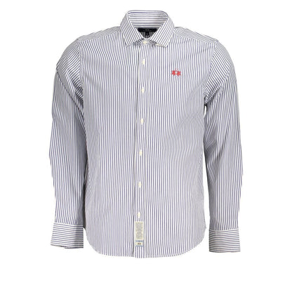 La Martina Elegant Long - Sleeved Striped Shirt for Men - The Gentlemen's Vault