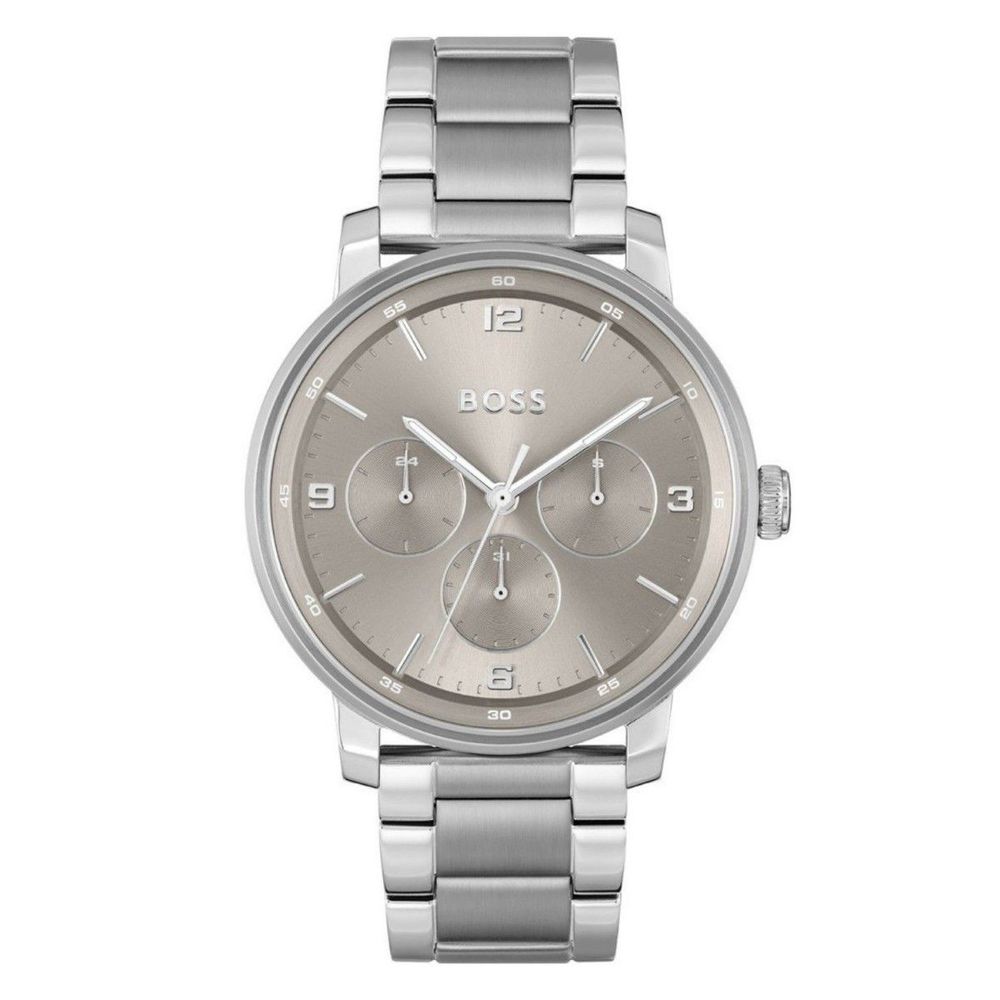 Hugo Boss Gray Stainless Steel Dress Watch - The Gentlemen's Vault