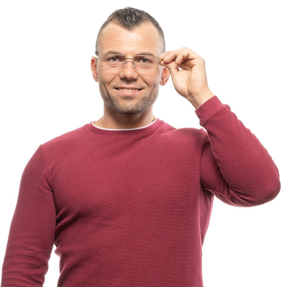 Ermenegildo Zegna Gold Men Glasses Frame - The Gentlemen's Vault